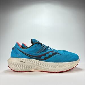 Saucony Triumph 20 Bright Blue Red Lace Up Running Shoes S20759-31 Men’s Sz 11.5
